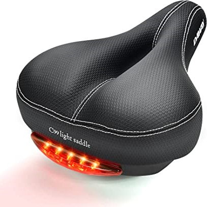 DAWAY C99 Comfortable Bike Seat with Light